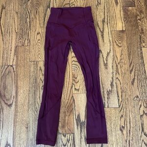 lululemon athletica burgundy High-Rise Leggings